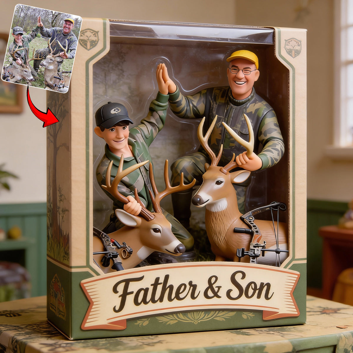 Cadeaux de chasse - Plaque acrylique personnalisée sur le thème de la chasse