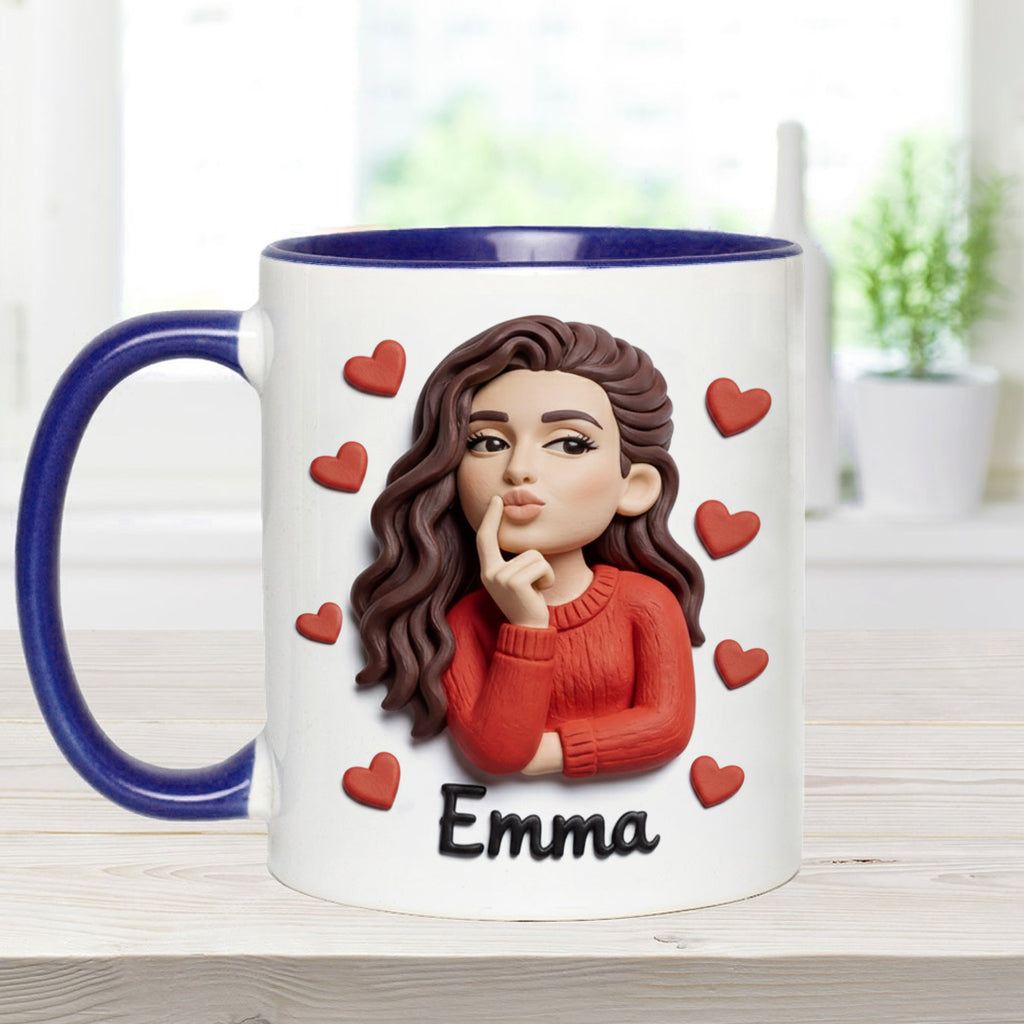 Cadeau idéal pour un couple, personnalisé à partir de n'importe quelle photo : tasse et sous-verre assortis.