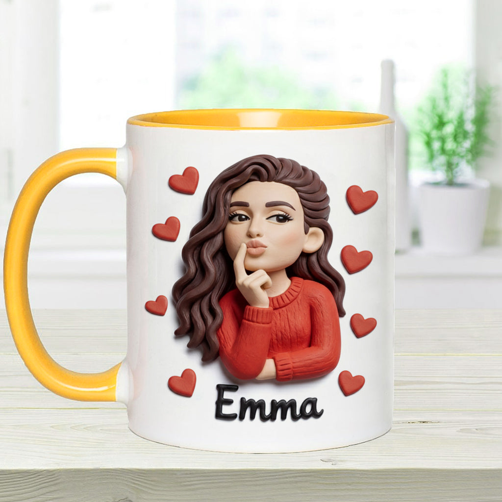 Cadeau idéal pour un couple, personnalisé à partir de n'importe quelle photo : tasse et sous-verre assortis.