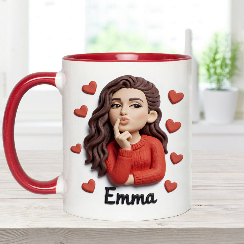 Cadeau idéal pour un couple, personnalisé à partir de n'importe quelle photo : tasse et sous-verre assortis.