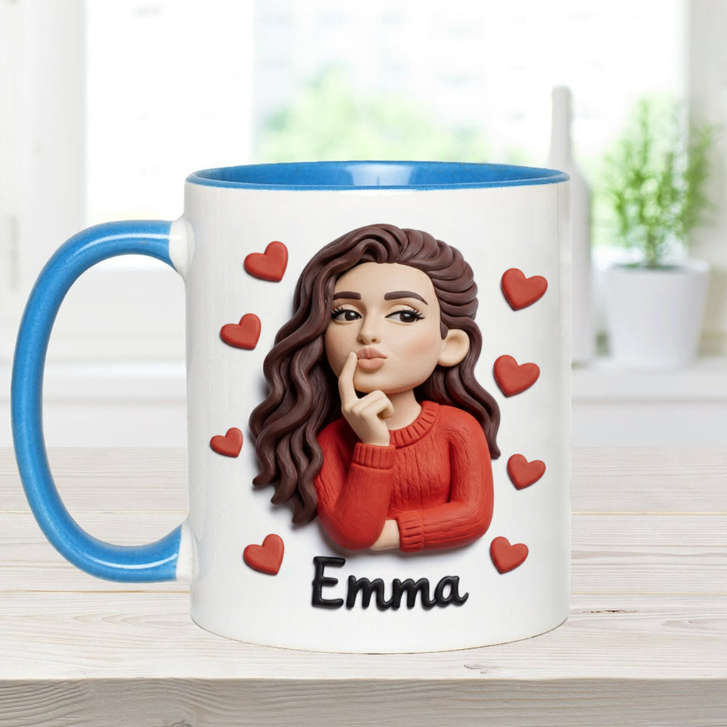 Cadeau idéal pour un couple, personnalisé à partir de n'importe quelle photo : tasse et sous-verre assortis.