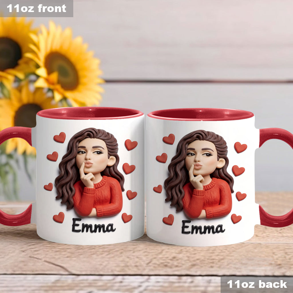 Cadeau idéal pour un couple, personnalisé à partir de n'importe quelle photo : tasse et sous-verre assortis.