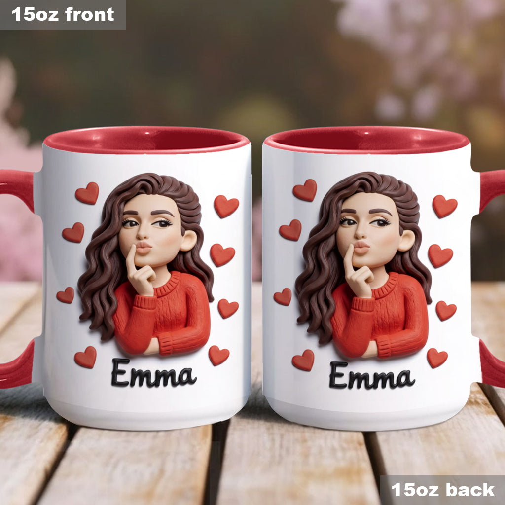 Cadeau idéal pour un couple, personnalisé à partir de n'importe quelle photo : tasse et sous-verre assortis.