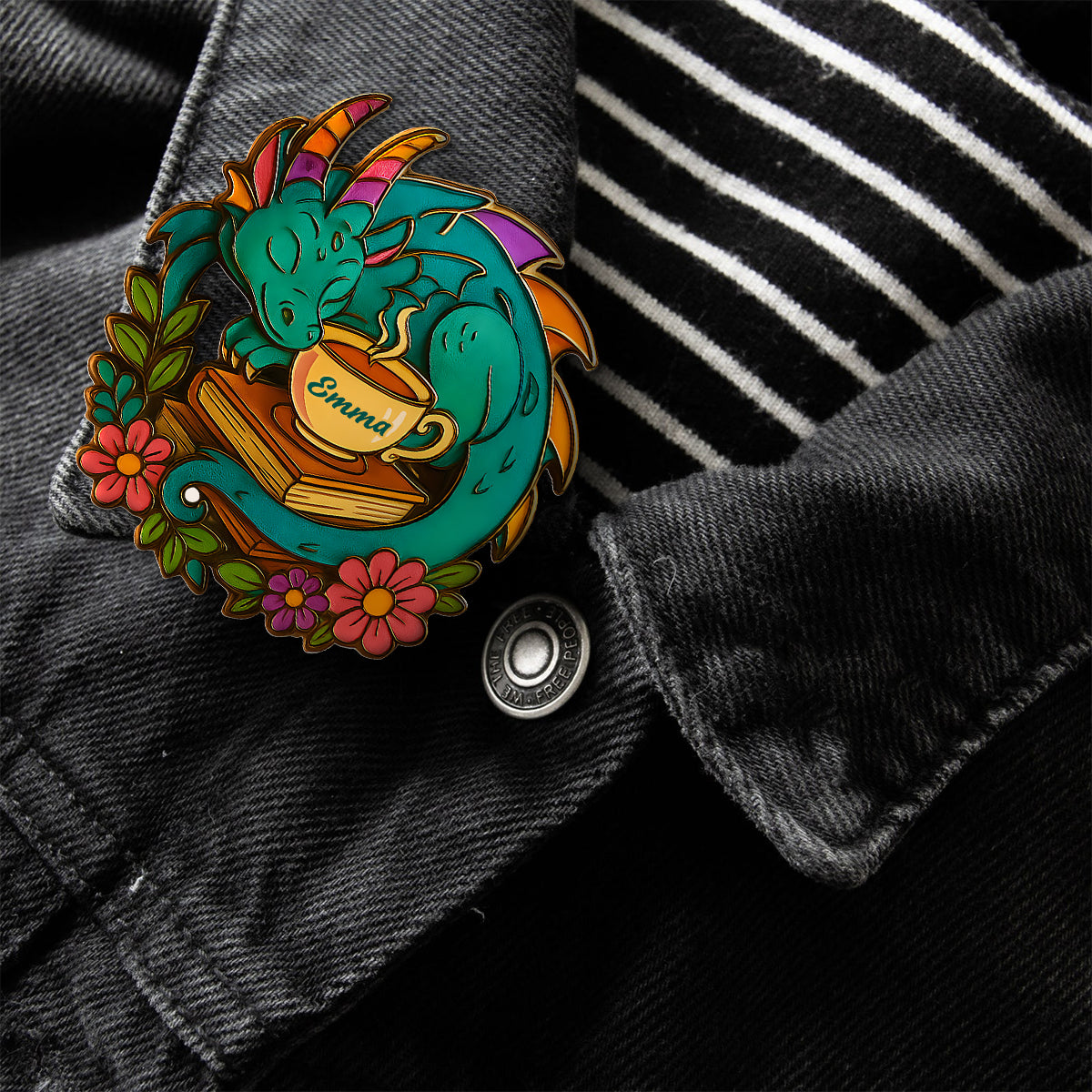 Just One More Chapter - Personalized Book Pin