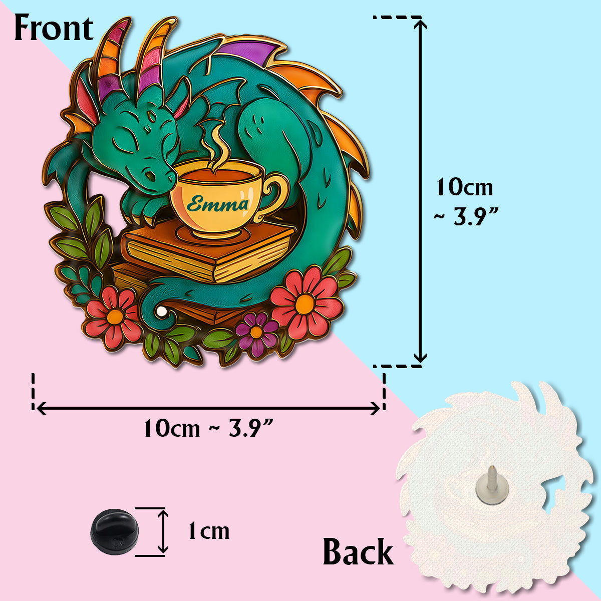 Just One More Chapter - Personalized Book Pin