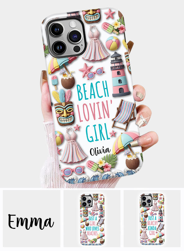 Beach Lovin' Girl - Personalized Sea Lover Full Print Phone Case