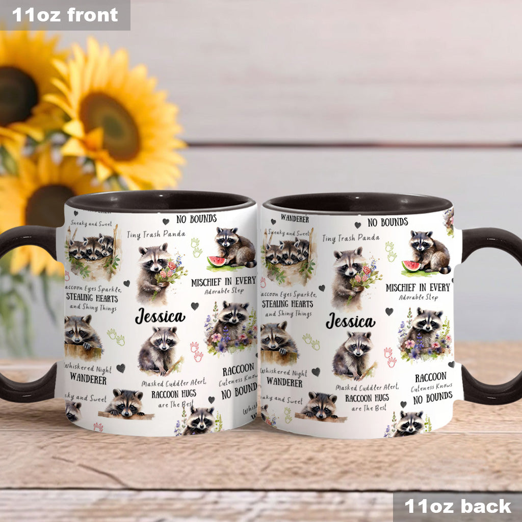 Little Bandit Paws - Personalized Raccoon Accent Mug