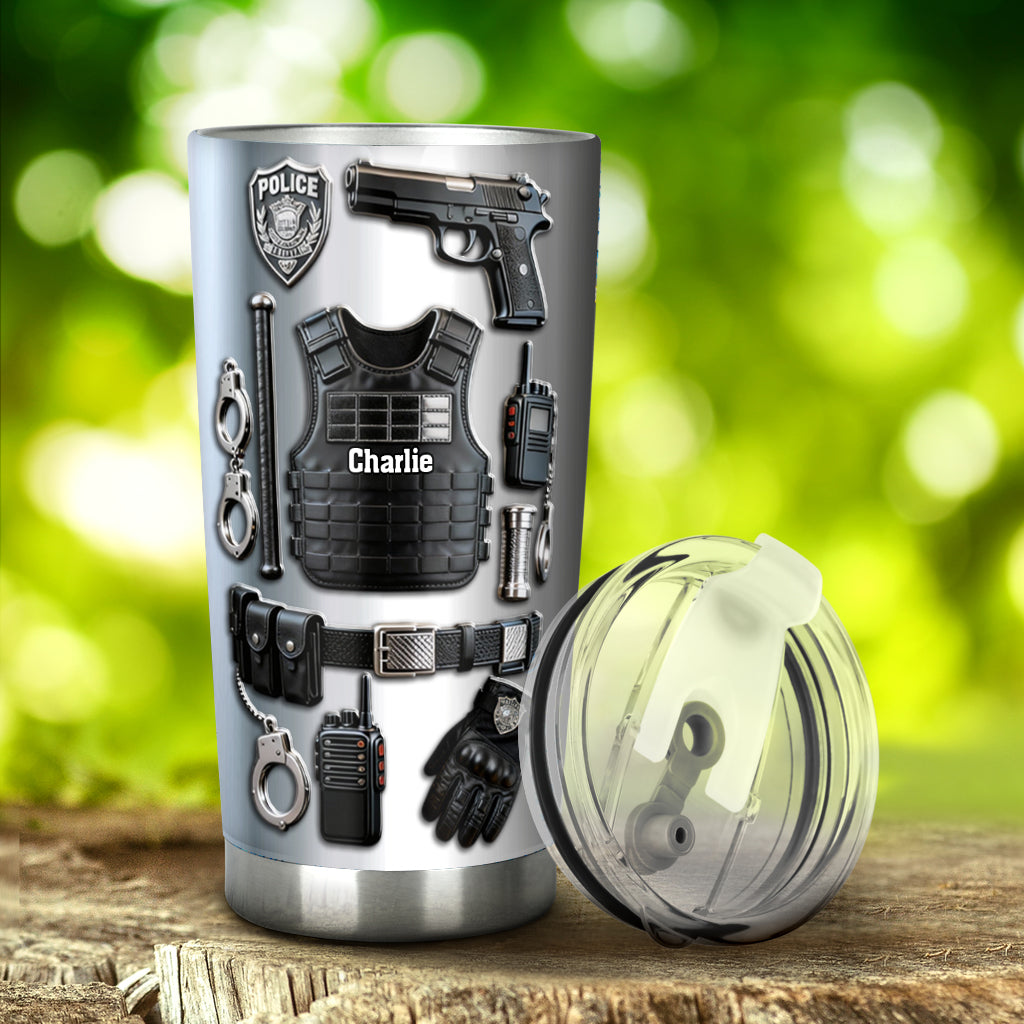 Police Officer - Personalized Police Officer Tumbler