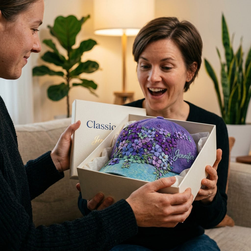 Vous comptez Teal Purple Semicolon Floral - Casquette Classique Personnalisée pour la Prévention du Suicide