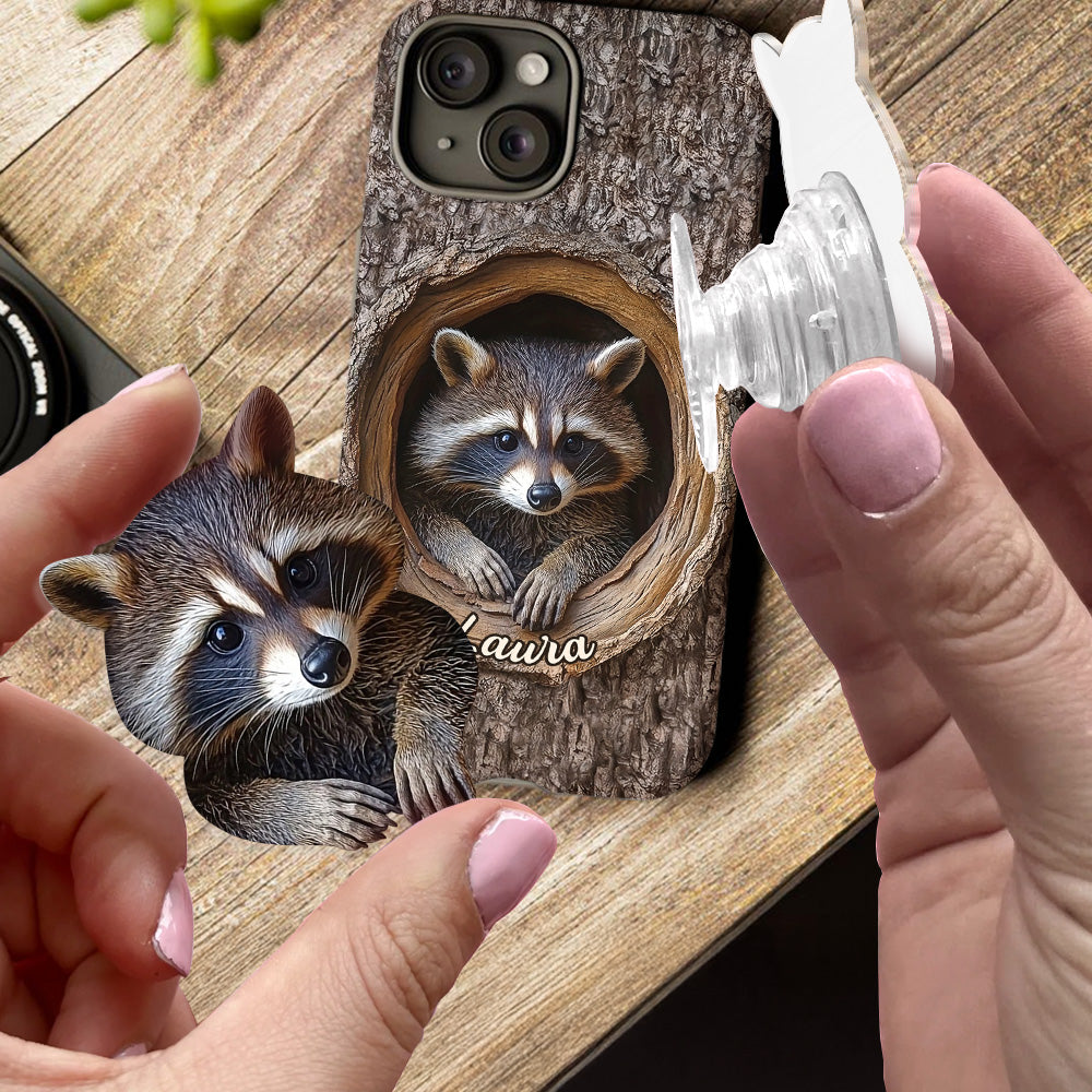 Adorable Raccoon - Personalized Raccoon Full Print Phone Case