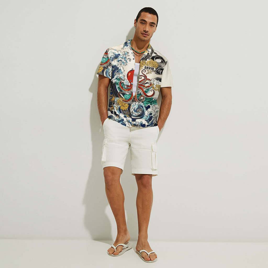 Japanese Sea Animal Art - Personalized Sea Lover Hawaiian Shirt