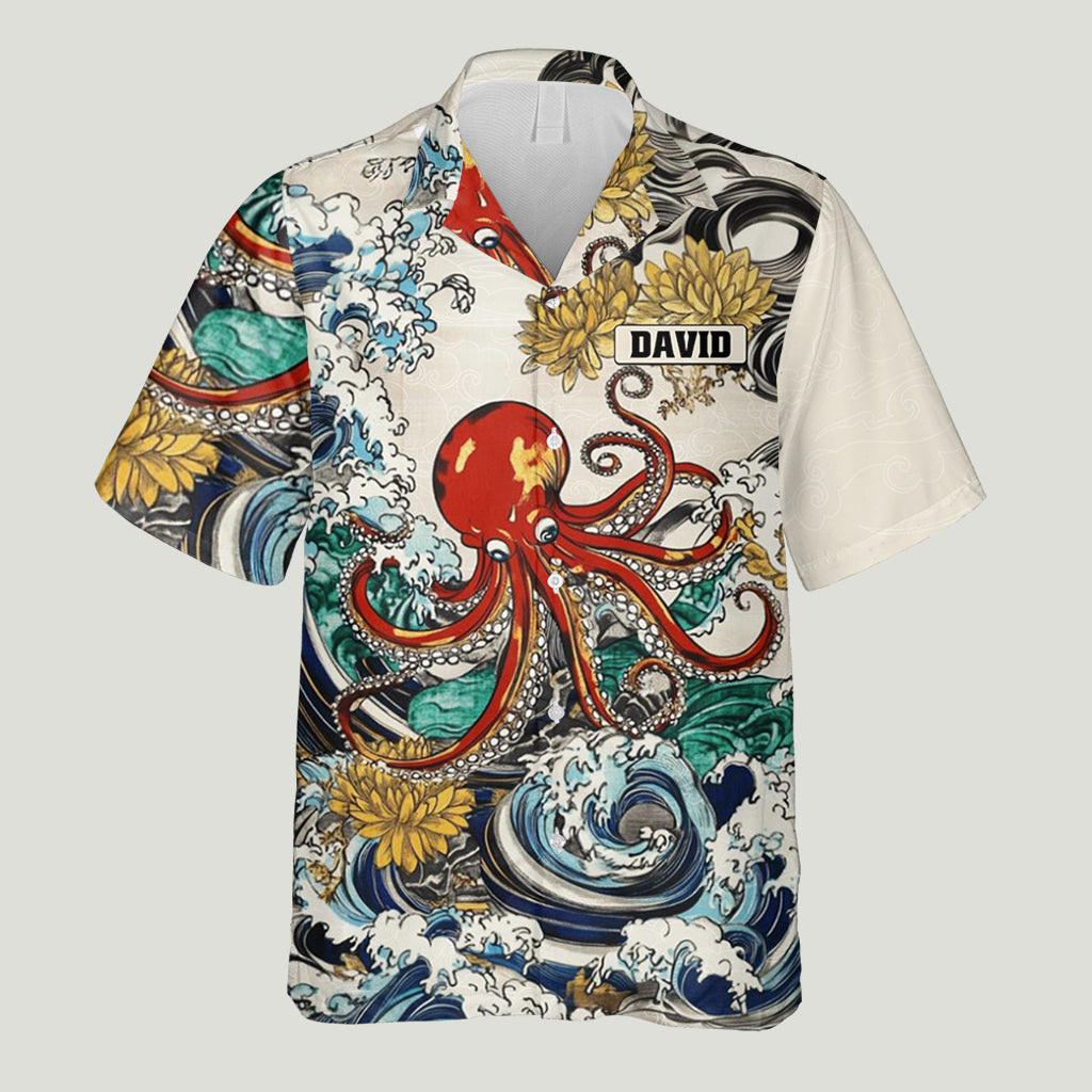 Japanese Sea Animal Art - Personalized Sea Lover Hawaiian Shirt