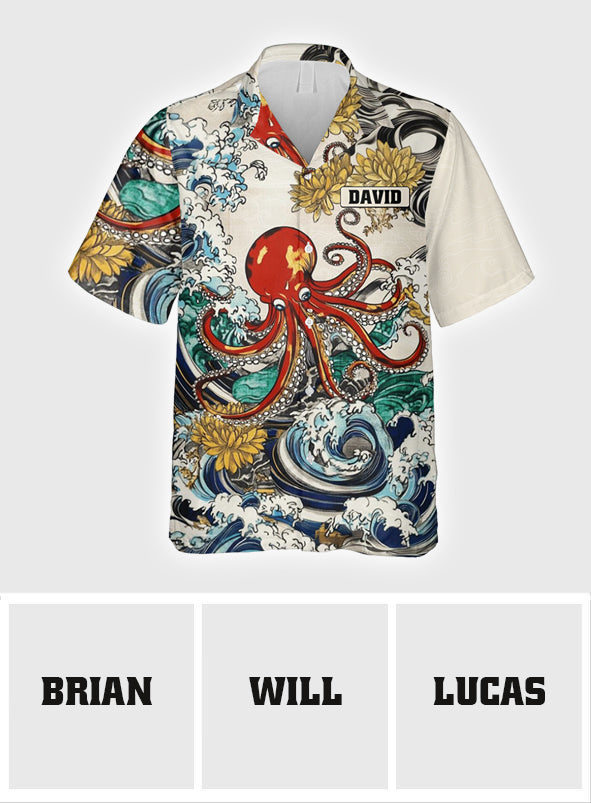 Japanese Sea Animal Art - Personalized Sea Lover Hawaiian Shirt