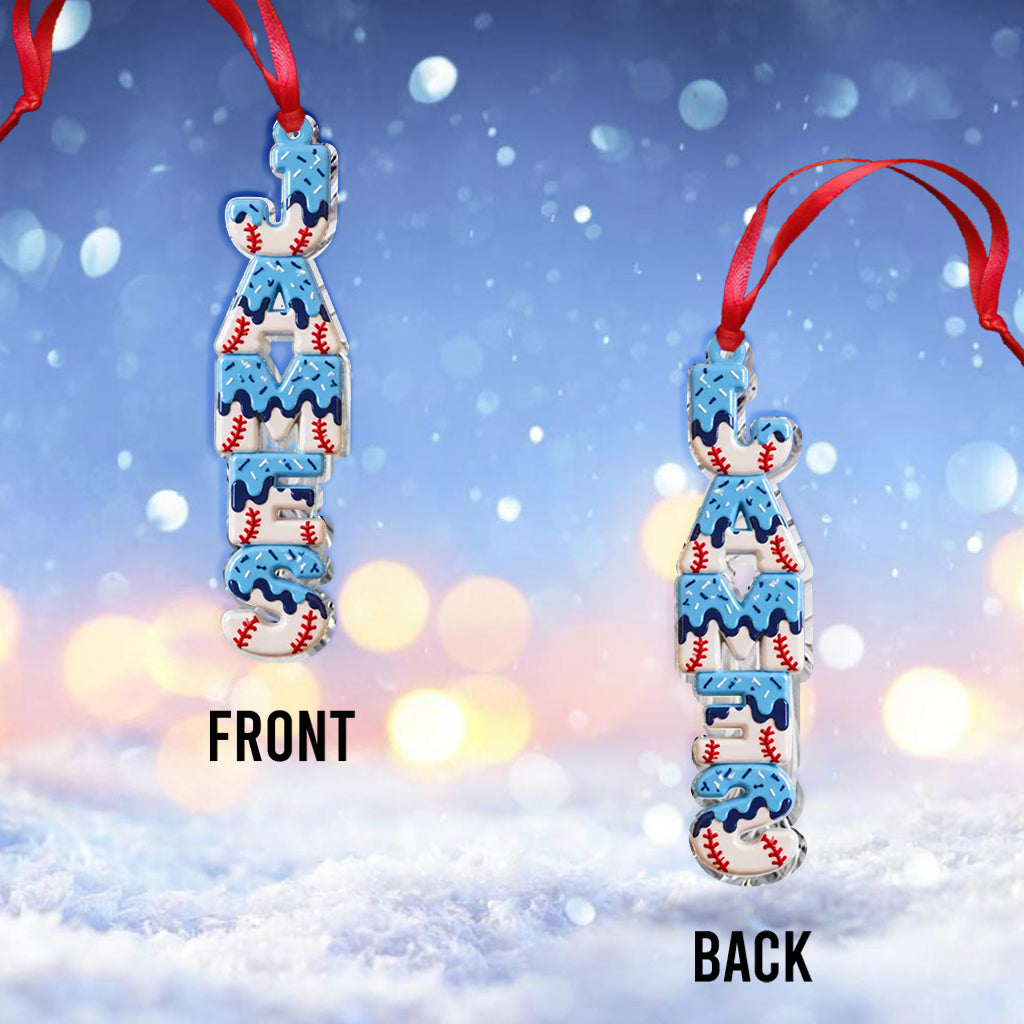 Amour Sport Drip Glace - Ornement 3D Premium Personnalisé