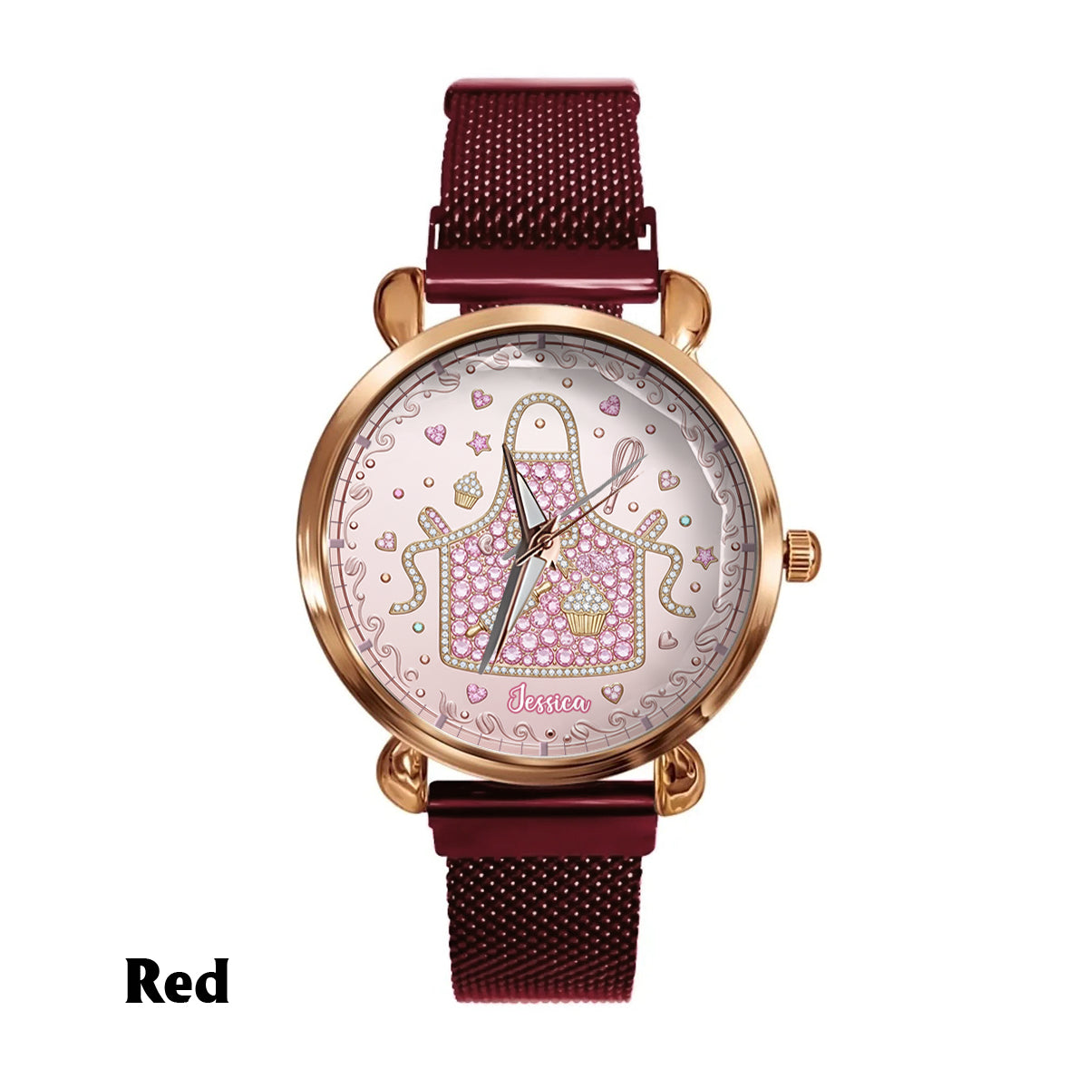 Passionnée de pâtisserie - Montre-bracelet personnalisée pour femmes passionnées de pâtisserie 