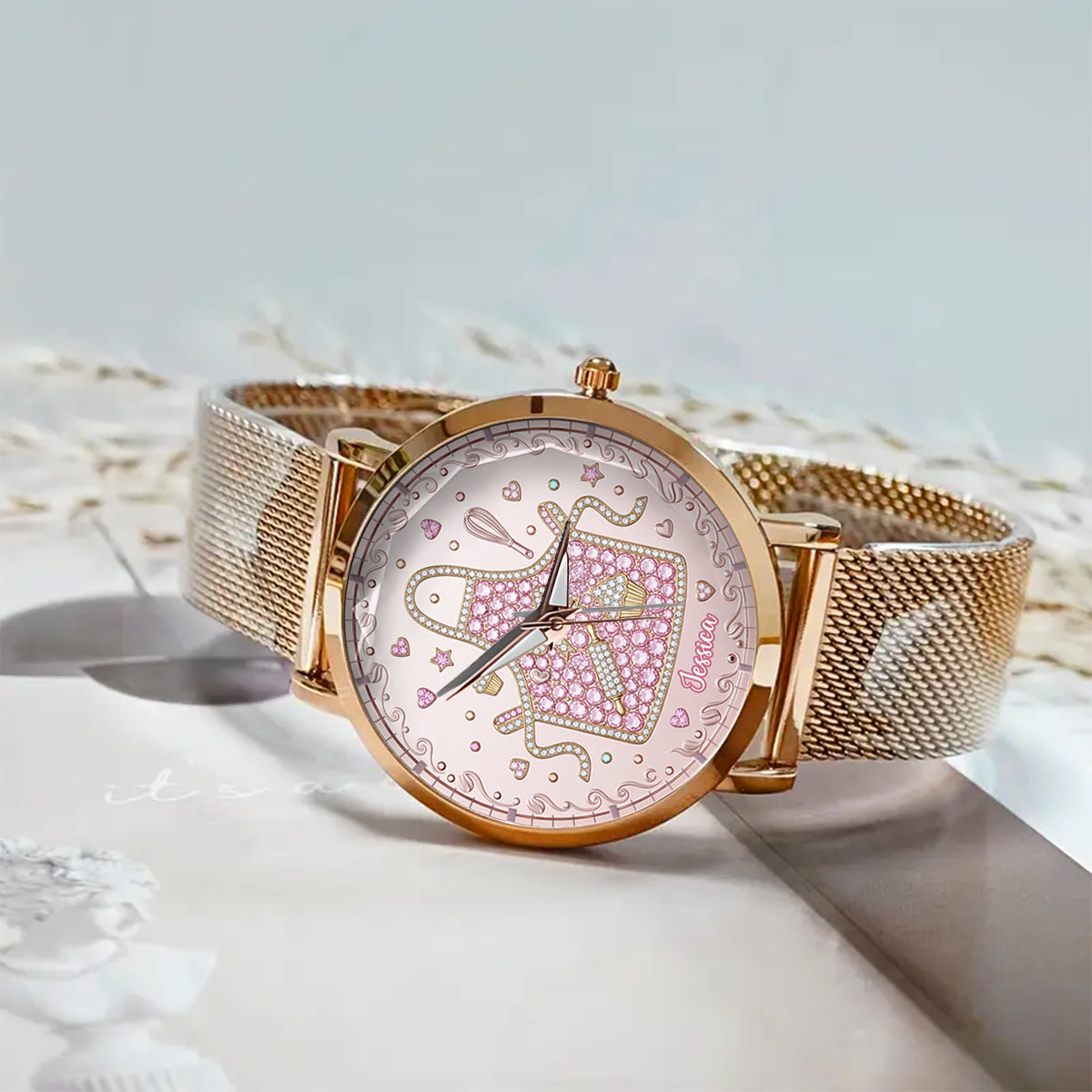 Passionnée de pâtisserie - Montre-bracelet personnalisée pour femmes passionnées de pâtisserie 