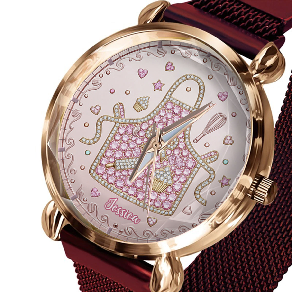 Passionnée de pâtisserie - Montre-bracelet personnalisée pour femmes passionnées de pâtisserie 