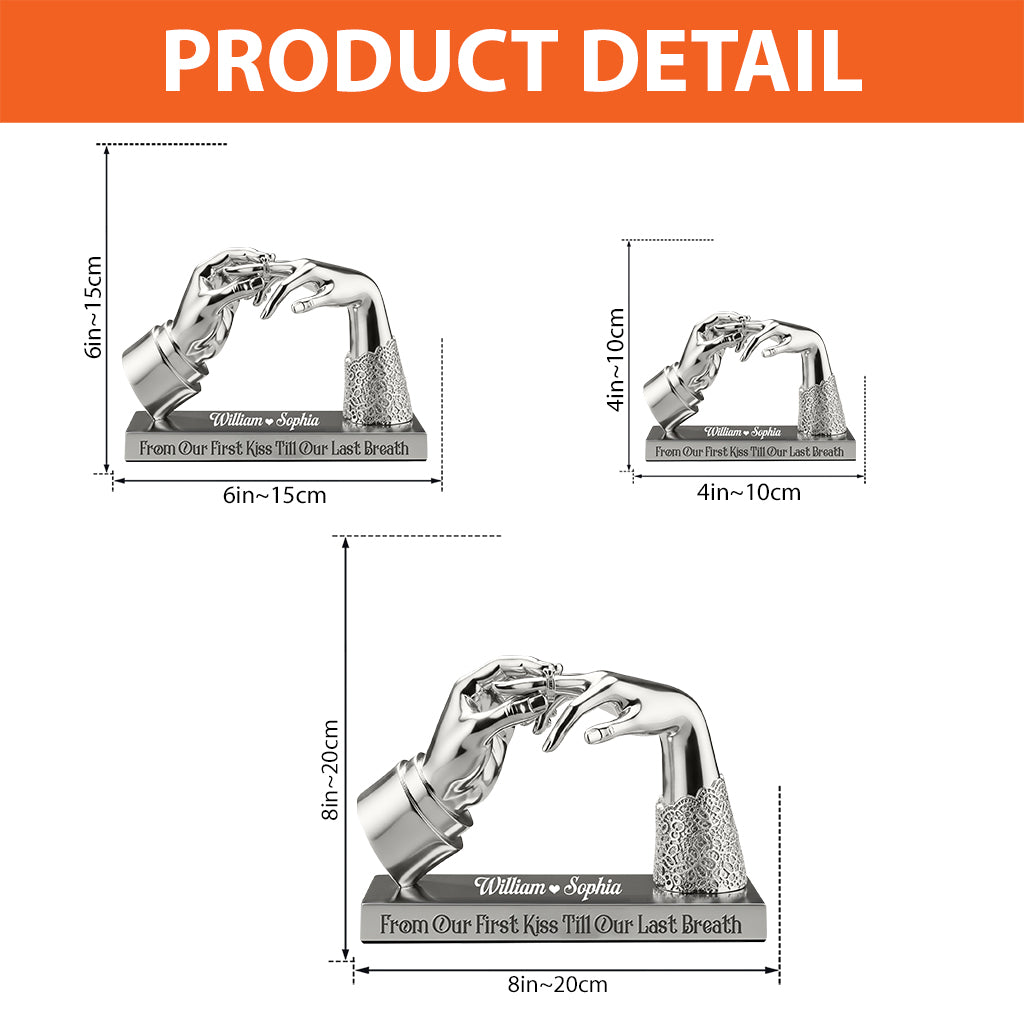 Cadeau d'anniversaire de fiançailles ou de mariage - Plaque acrylique personnalisée pour couple