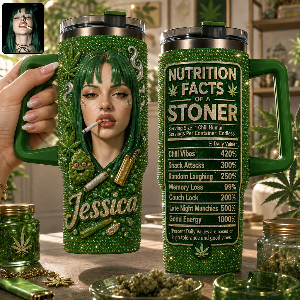 Cadeau Stoner - Tasse en Rhinestones Personnalisée avec Poignée