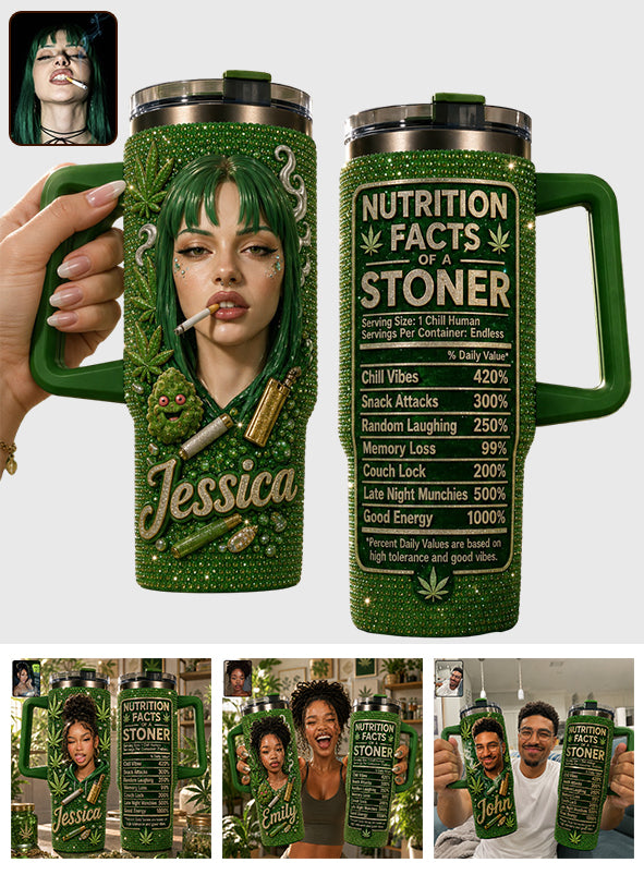 Cadeau Stoner - Tasse en Rhinestones Personnalisée avec Poignée