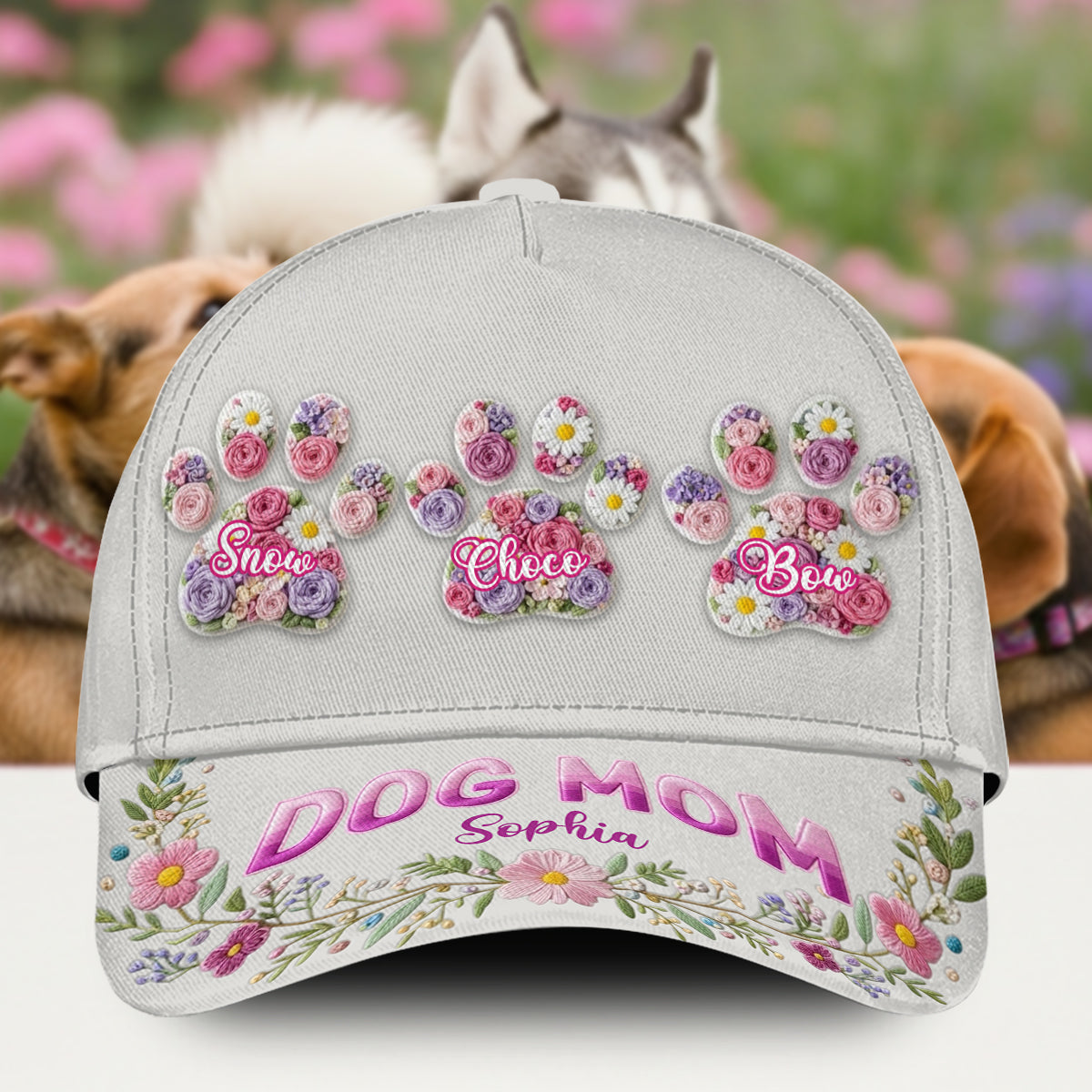 Maman de chien - Casquette classique personnalisée pour chien