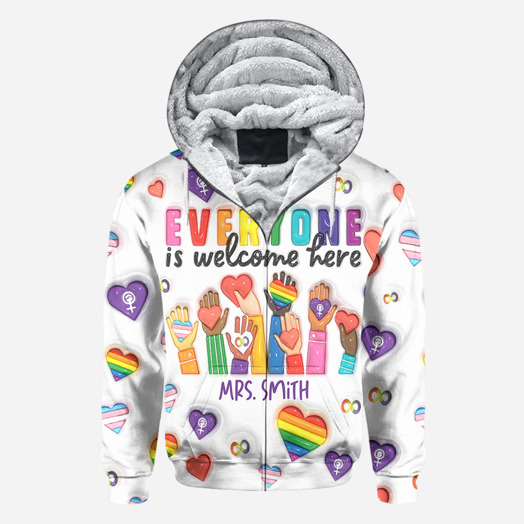 Bienvenue à tous ! - T-shirt personnalisé pour enseignants