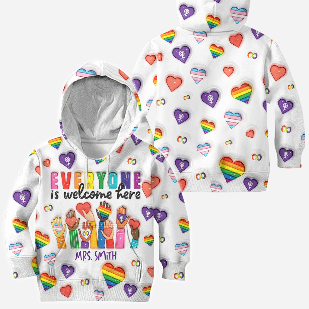 Bienvenue à tous ! - T-shirt personnalisé pour enseignants