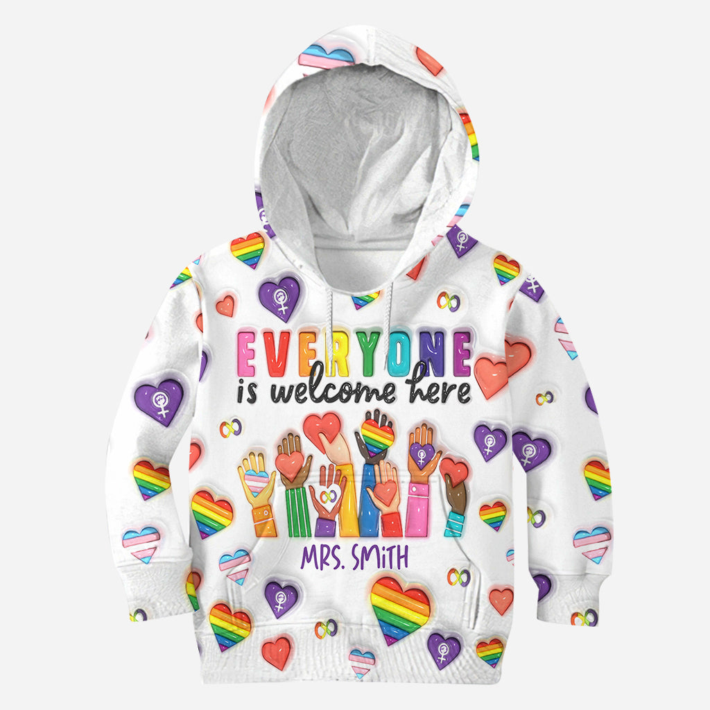 Bienvenue à tous ! - T-shirt personnalisé pour enseignants