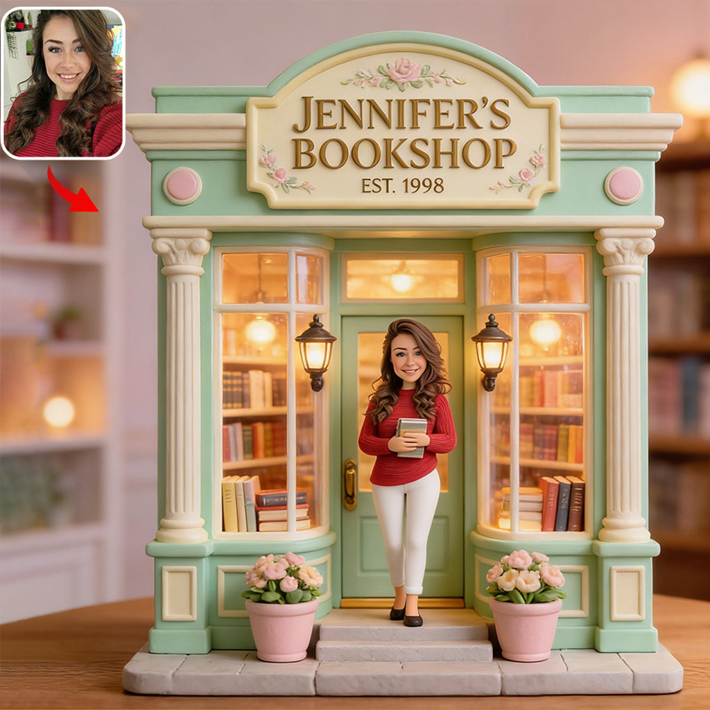 Custom Any Photo Bookshop - Personalized Book Custom Shaped Acrylic Plaque