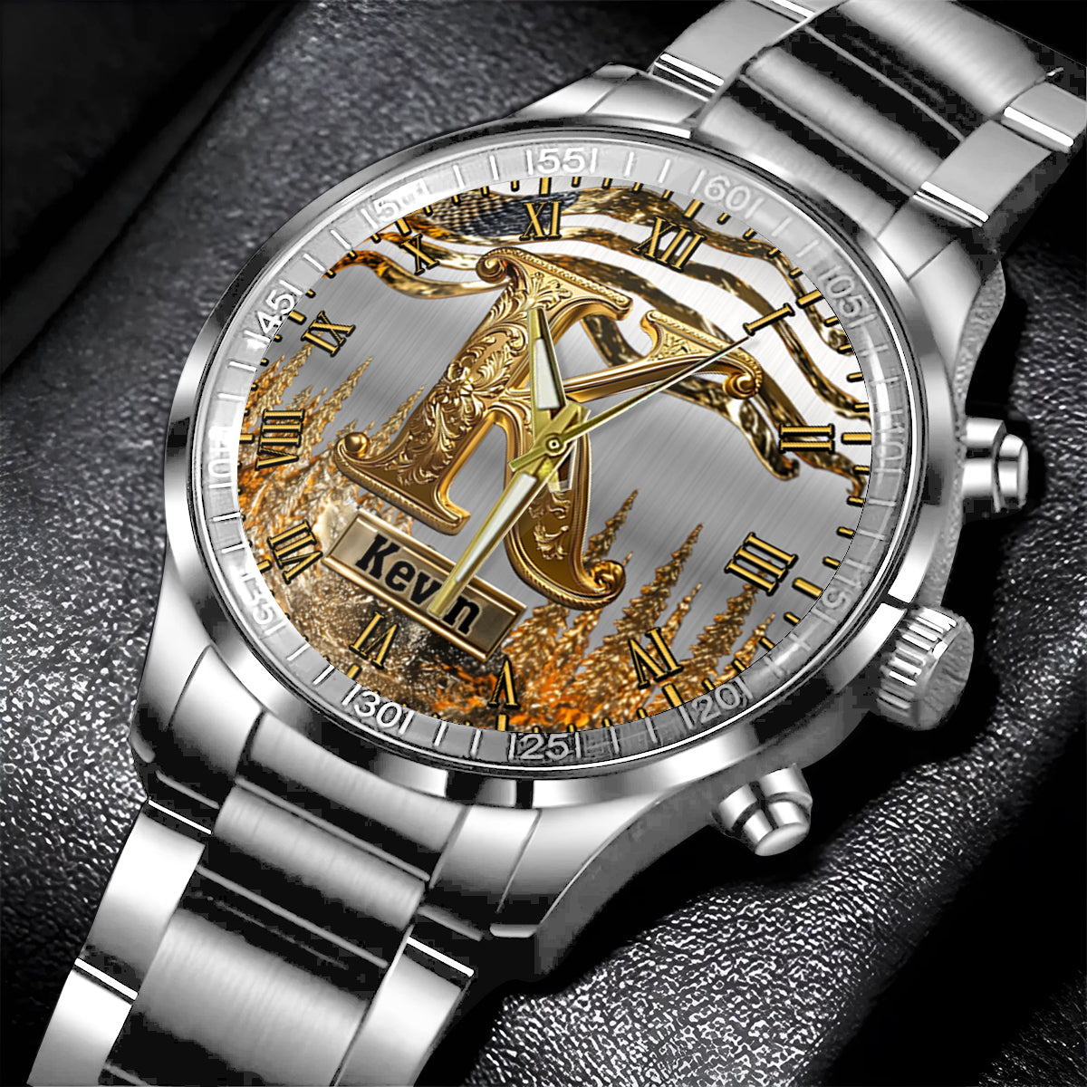 Name Initial Alphabet - Personalized Luxury Hand Watch