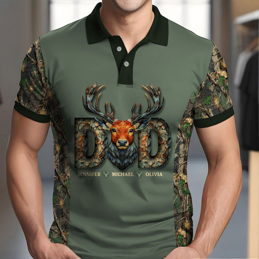 Papa Chasseur - Polo de chasse personnalisé