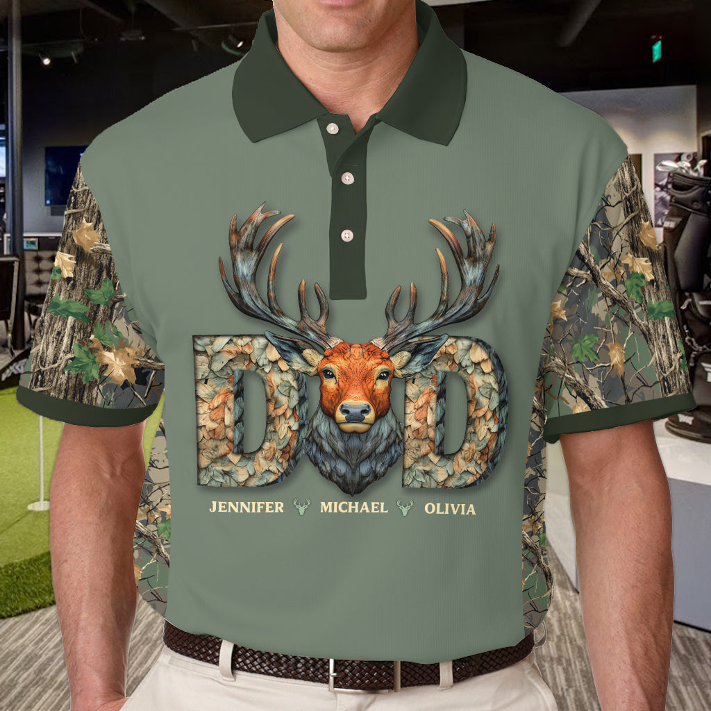 Hunting Dad - Personalized Hunting Polo Shirt