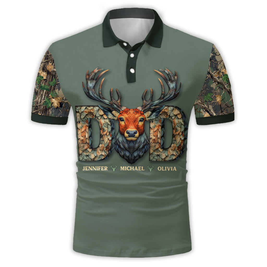 Hunting Dad - Personalized Hunting Polo Shirt