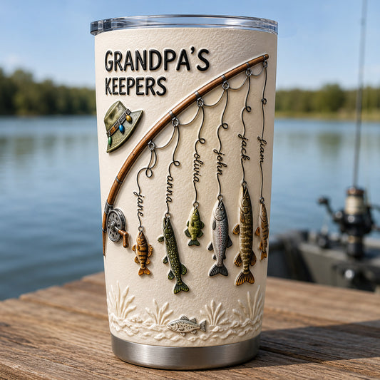 Gobelet de Pêche Personnalisé de Grandpa's Keepers