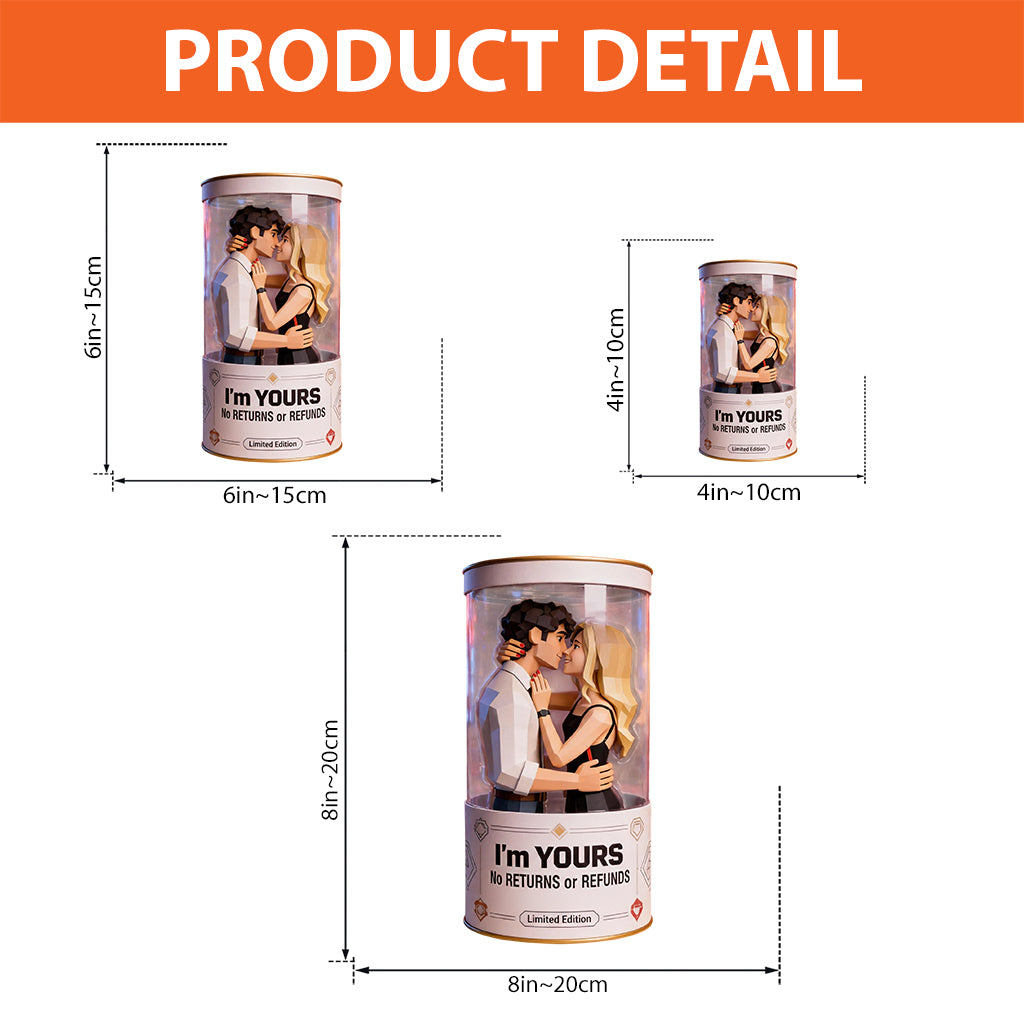 Je t'aime - Plaque acrylique personnalisée pour couple, forme sur mesure