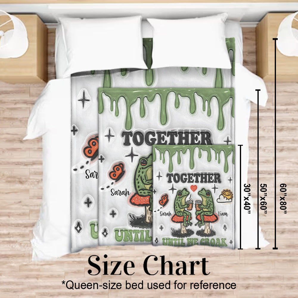 Ensemble jusqu'à la mort - Couverture grenouille personnalisée