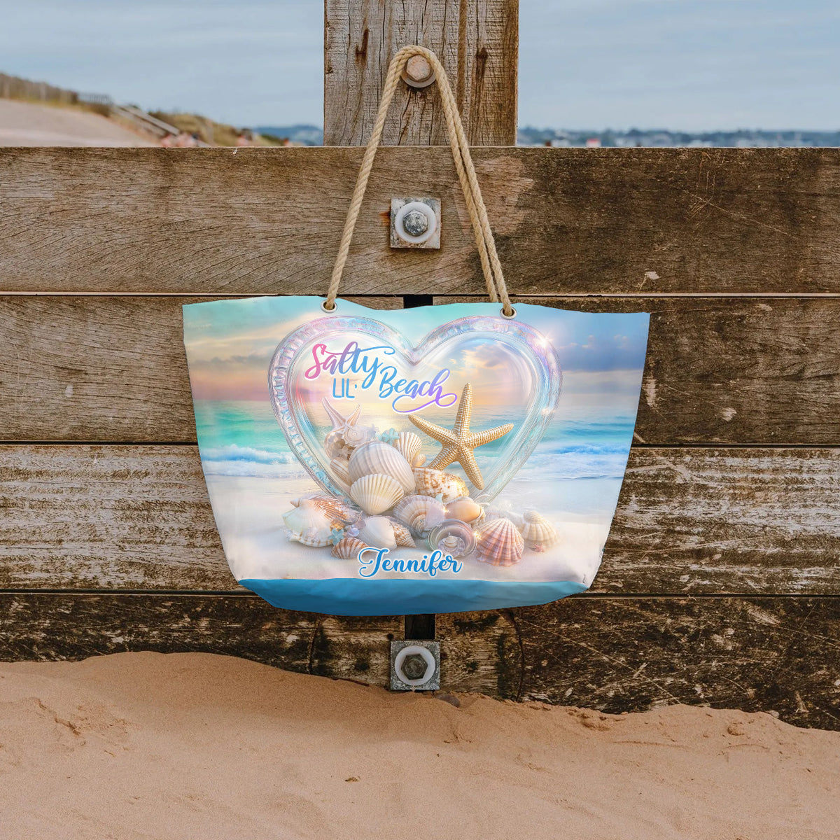 Salty Lil Beach - Personalized Sea Lover Beach Bag