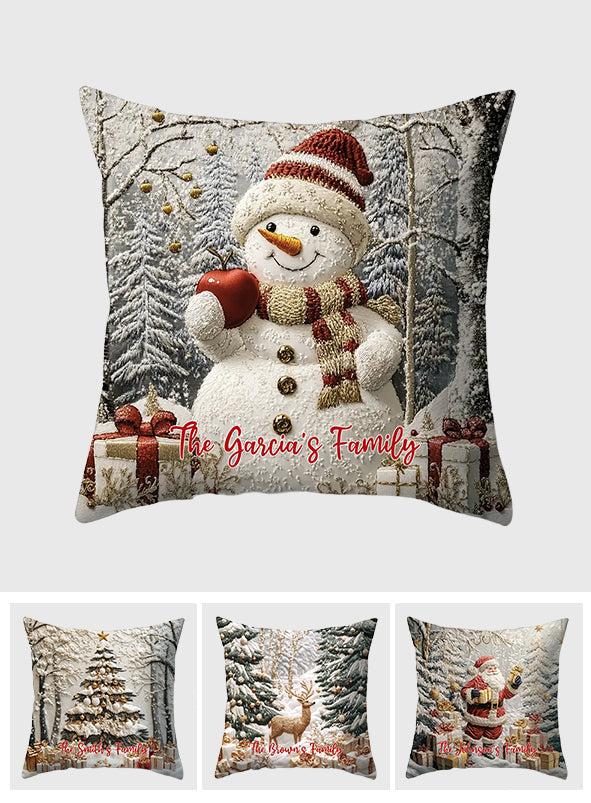 Coussin décoratif de Noël personnalisé - Fêtes de Noël