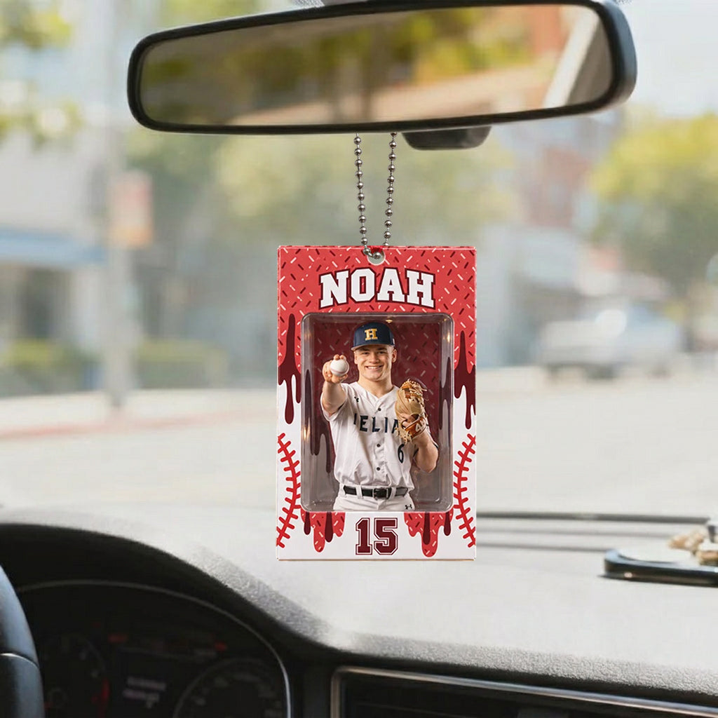 Amour du Baseball - Ornement 3D Premium Personnalisé