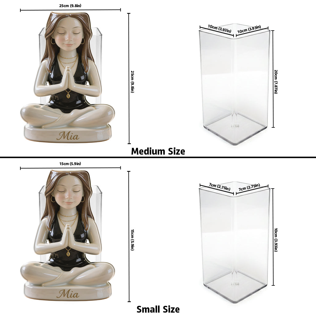 Custom Any Photo - Personalized Yoga Acrylic Pot