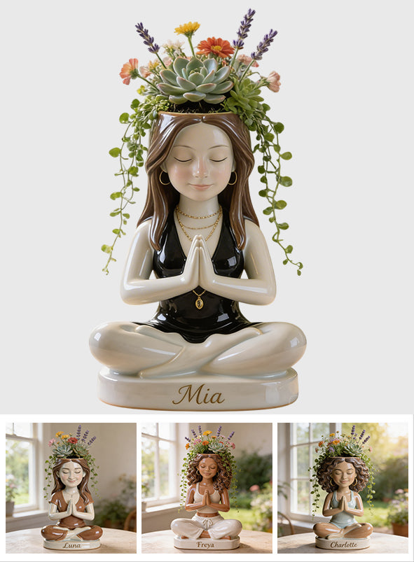 Custom Any Photo - Personalized Yoga Acrylic Pot