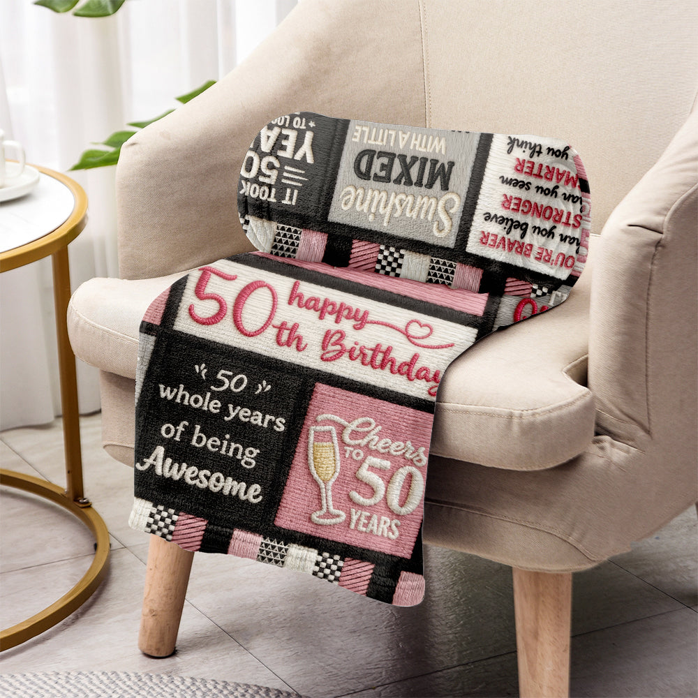 Cadeau d'anniversaire - Couverture d'anniversaire personnalisée