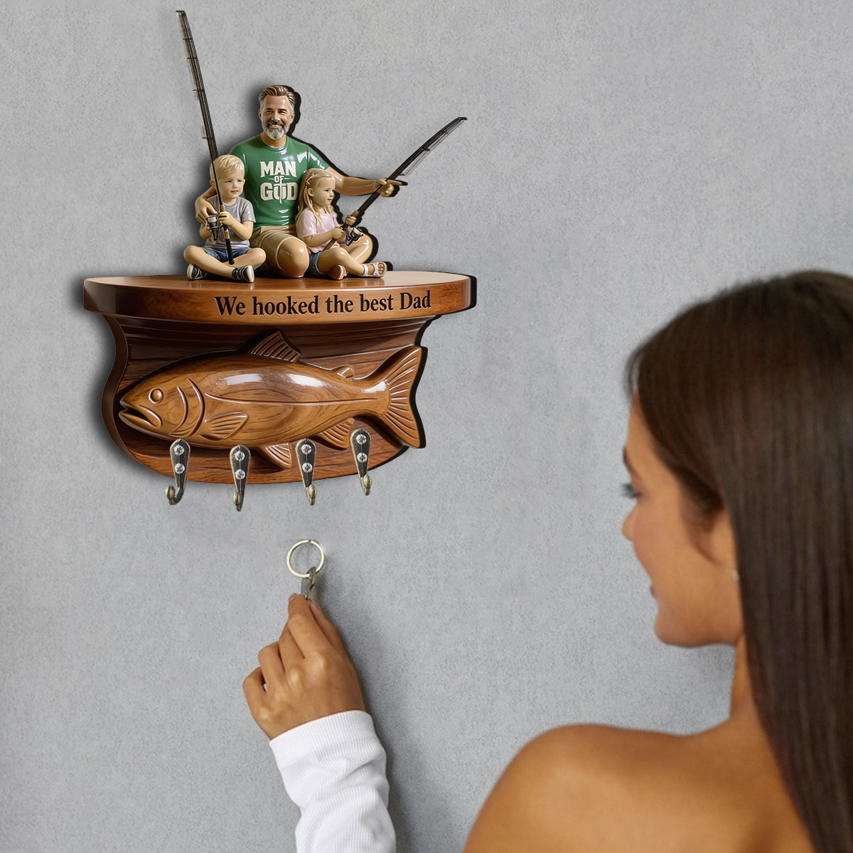 Fishing Life - Support mural de pêche personnalisé