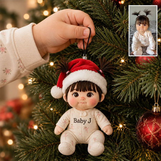 Petit Noël - Ornement en Peluche Personnalisé pour Enfant