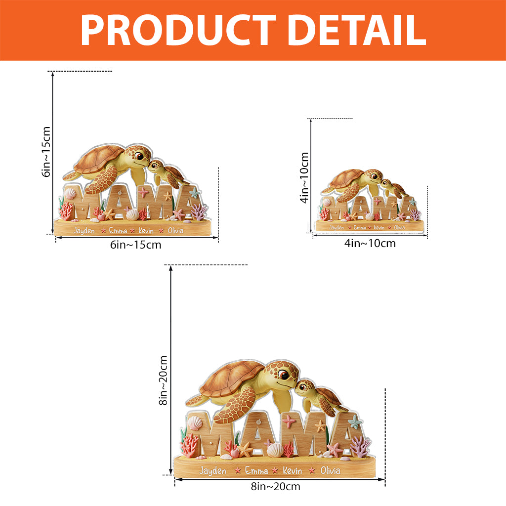 We Love You - Personalized Mother Custom Shaped Acrylic Plaque