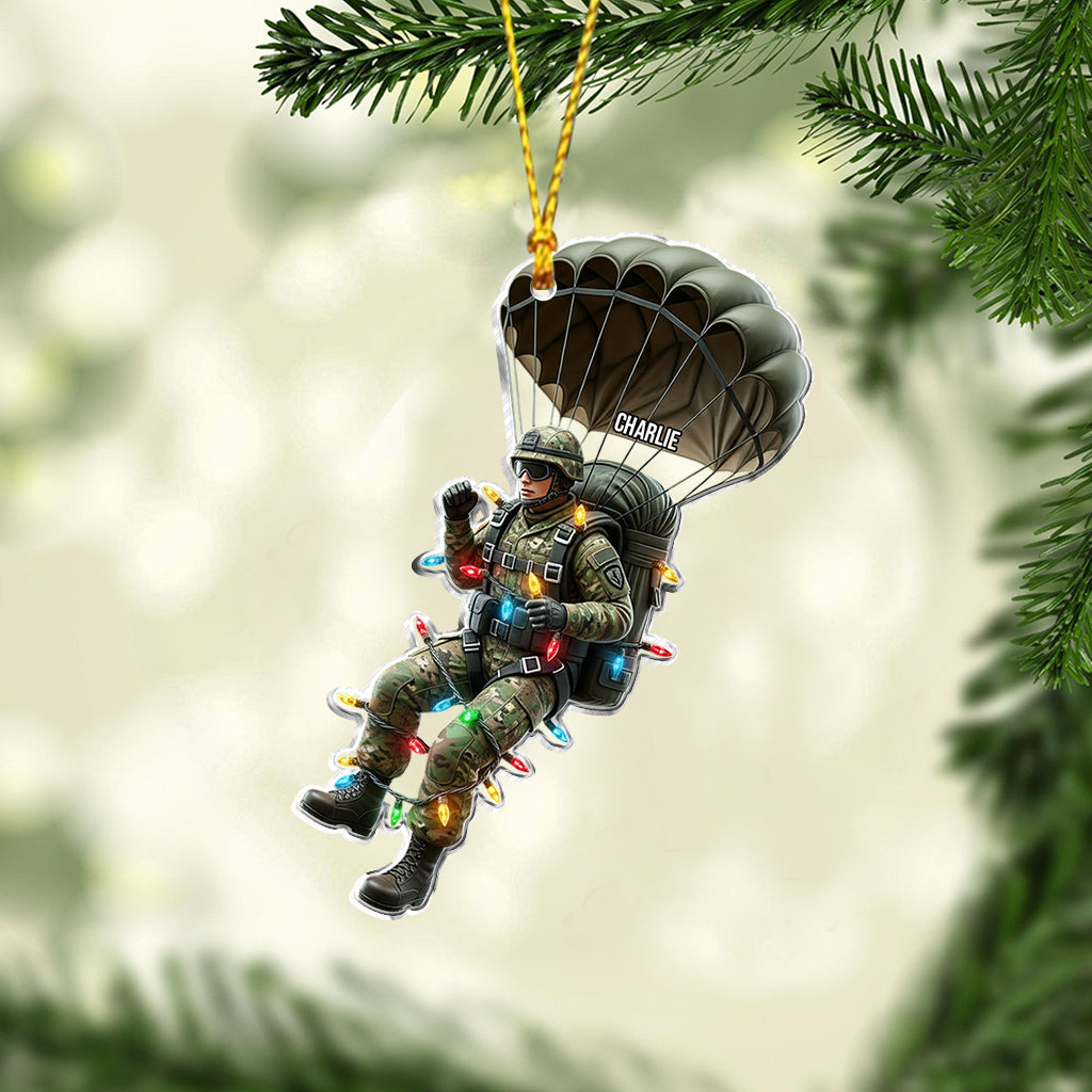 Military Parachutist - Personalized Veteran Ornament