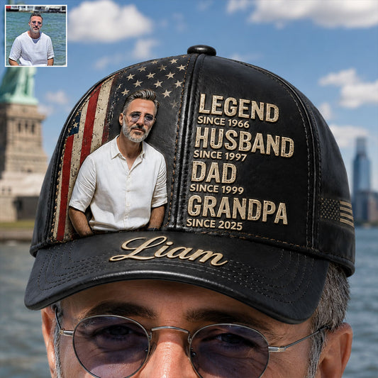 Légende Mari Papa Grand-père - Casquette Classique Personnalisée