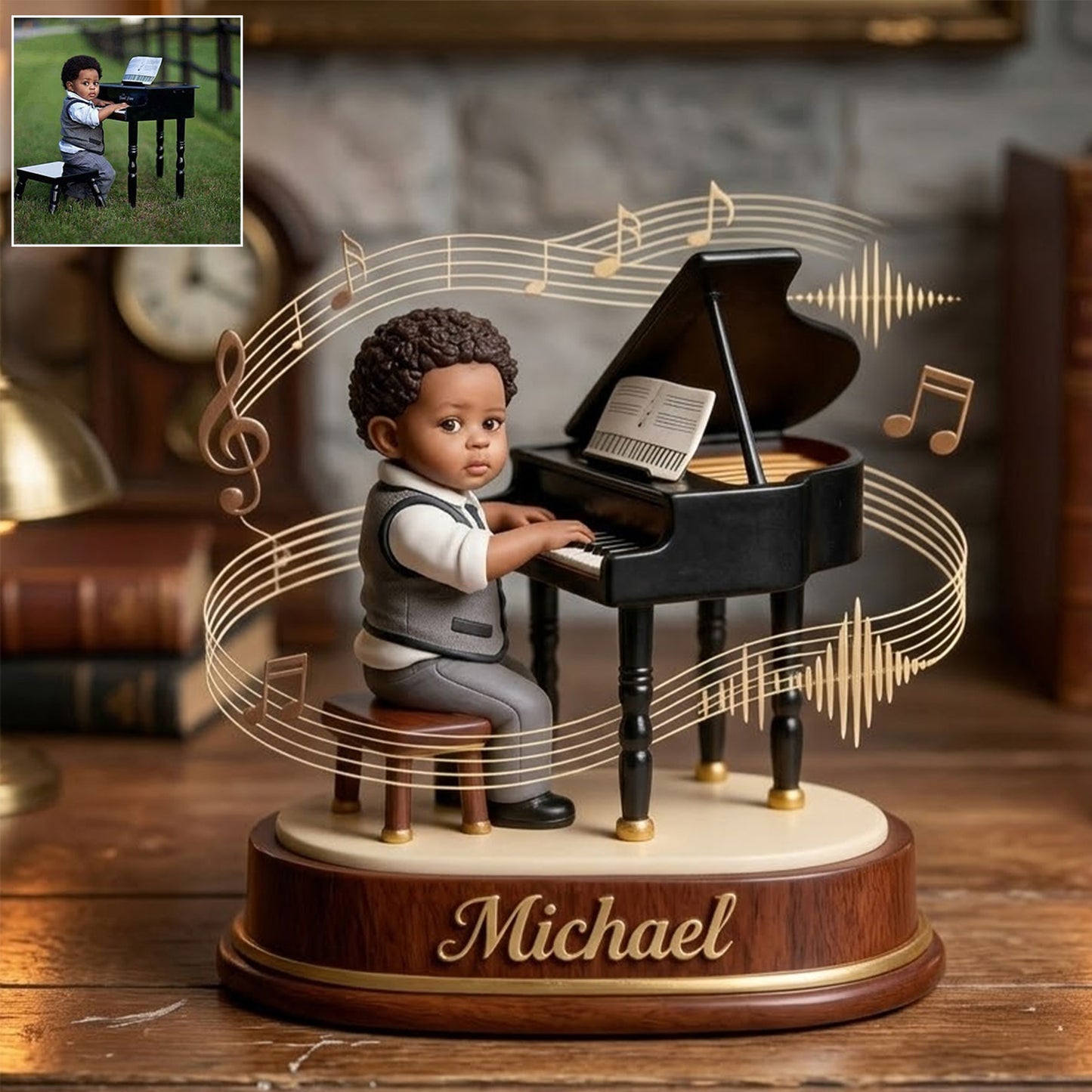 Custom From Any Photo - Personalized Piano 2-Side Printed Acrylic Plaque