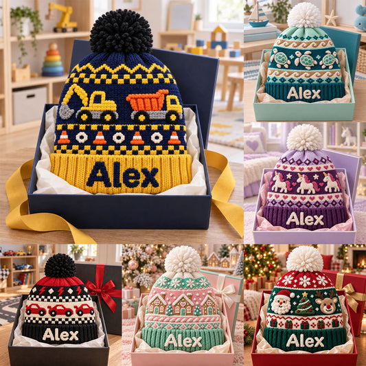 Cadeau pour enfants, idée de cadeau de Noël - Bonnet personnalisé pour enfant