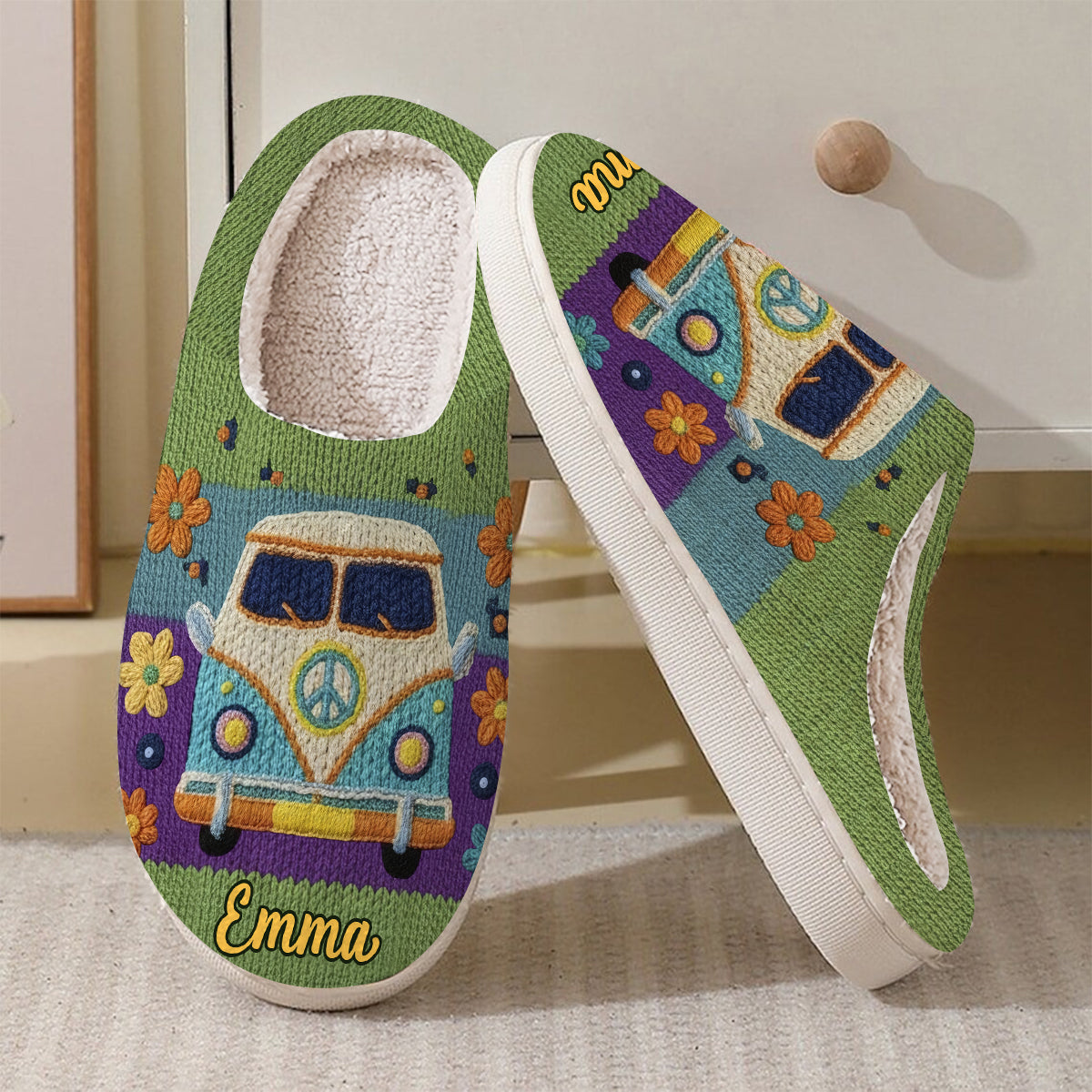 Hippie Souls - Pantoufles hippies personnalisées